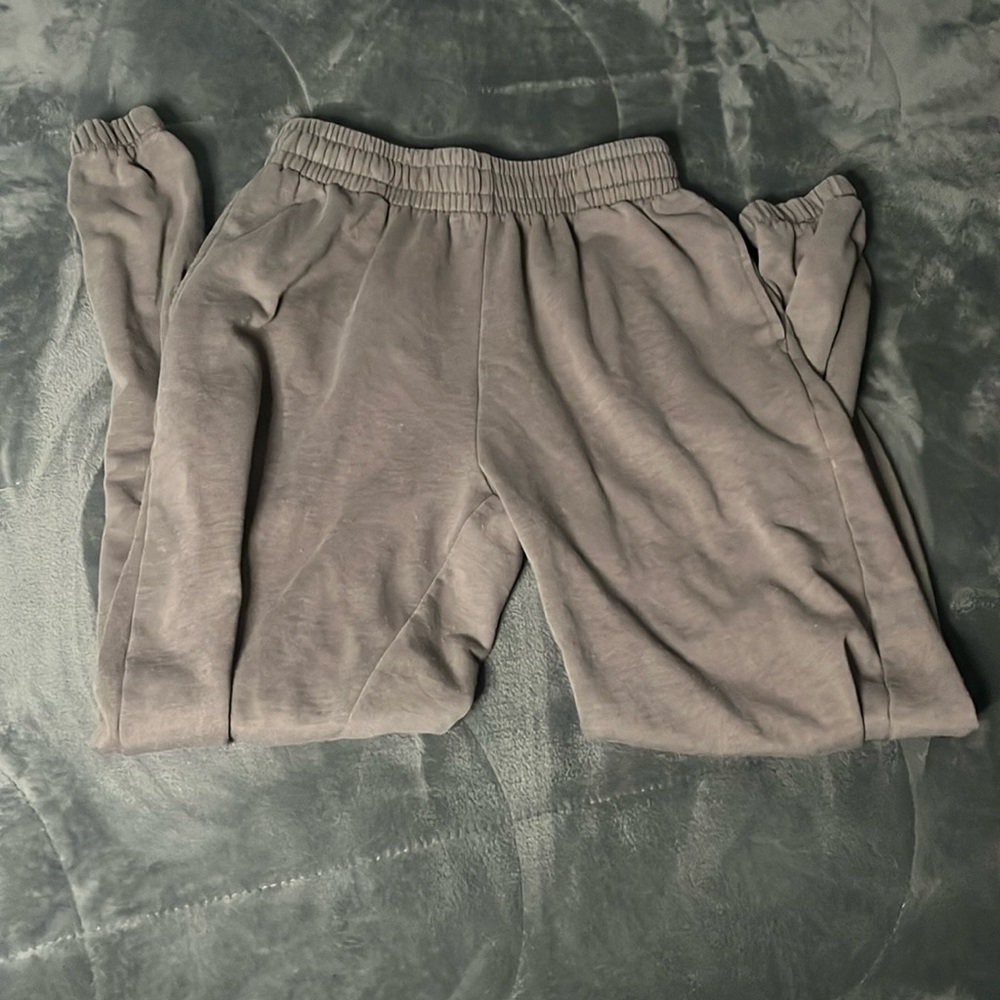 light brown joggers from garage